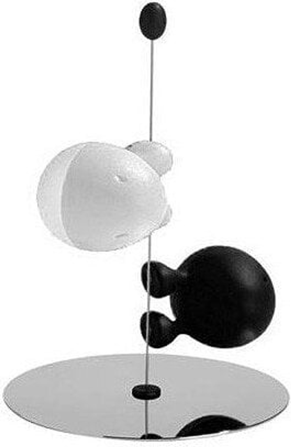 Солонка и перечница A di Alessi Lilliput Achromatics, нержавеющая сталь