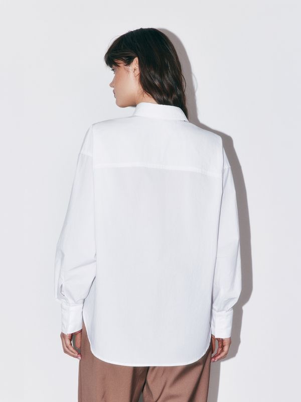 Рубашка из жатого хлопка 