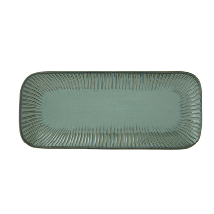 Блюдо прямоугольное Gallery зелёное 36*16 см
