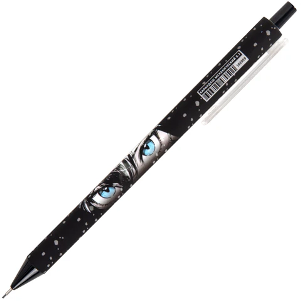 Карандаш механический 0,7 мм с принтом FUNSTER (ФАНСТЕР) "ANIME", корпус soft-touch ассорти