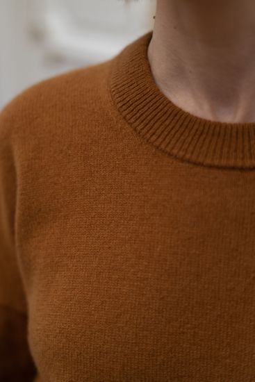 Джемпер Л.Т., 100% шерсть ягнёнка, цвет орех.