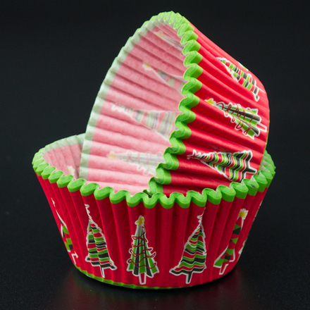 Капсулы бумажные новогодние D5см 50шт