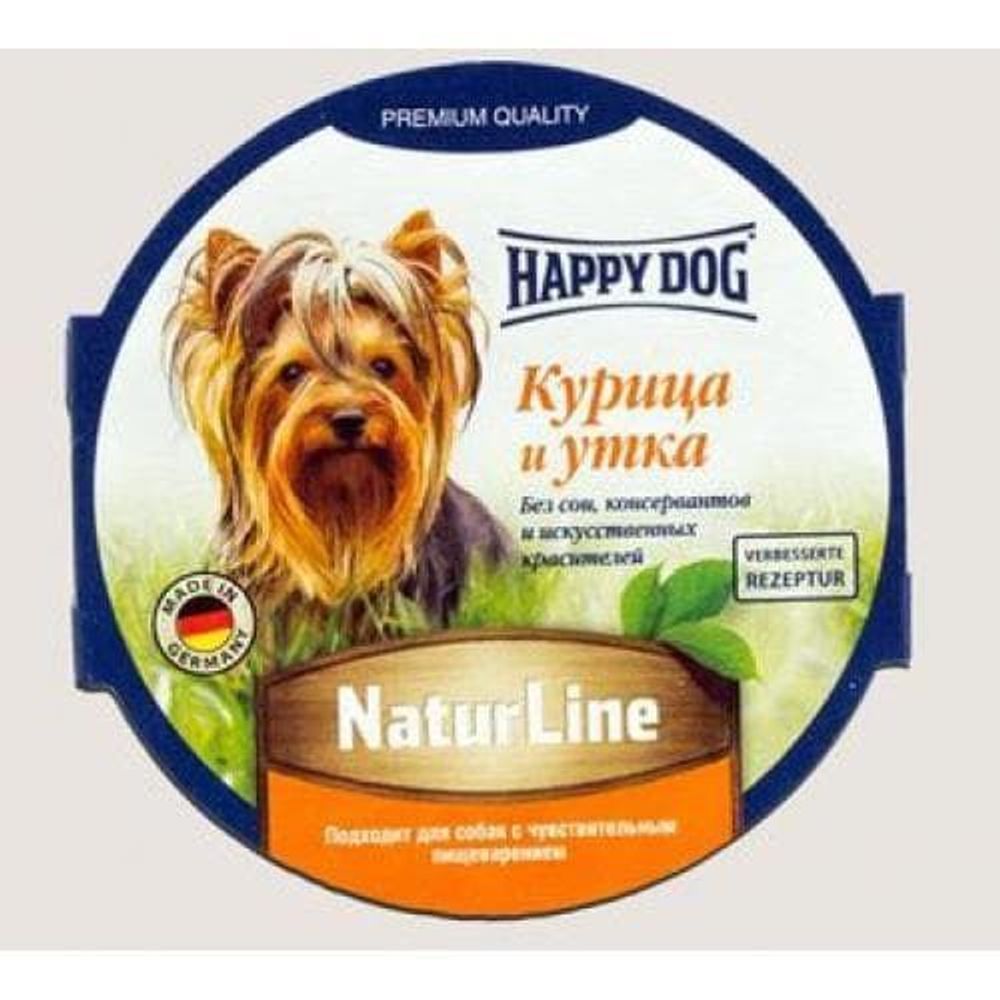 Хэппи Дог кон.д/собак Паштет Курица/утка 85гр