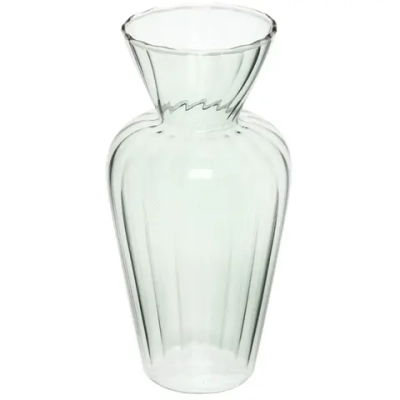 Ваза стеклянная «Стефани» 6*16см зеленая