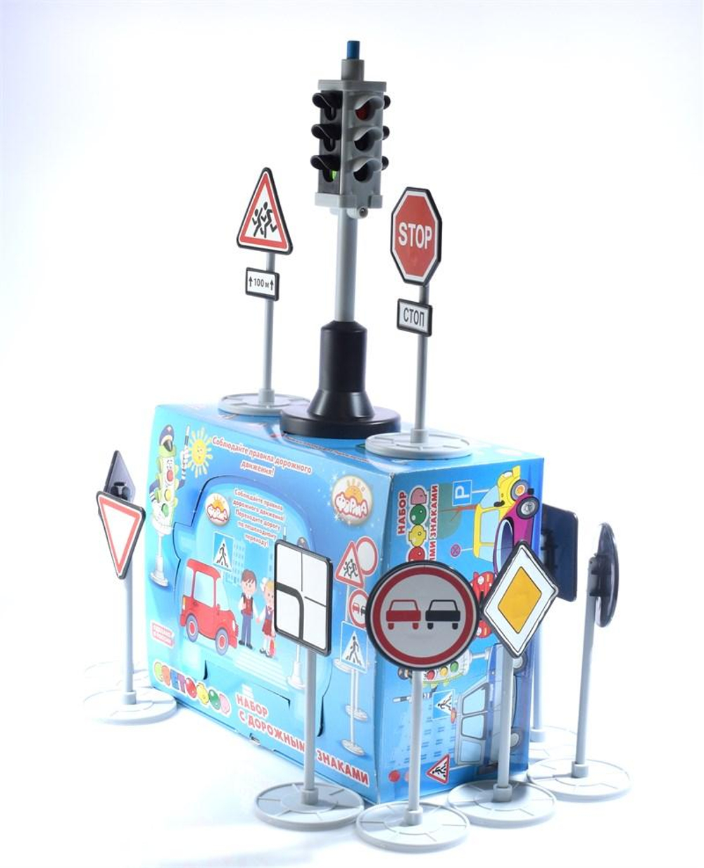 Набор Светофор с дорожными знаками (Форма)