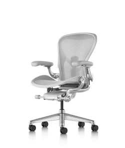 Кресло Herman Miller Aeron Mineral Polished Aluminium, размер A