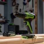 Аккумуляторная ударная дрель шуруповерт Greenworks GD24DD60K2, 3704107UA, 24v, АКБ 2 А·ч и ЗУ в кейсе