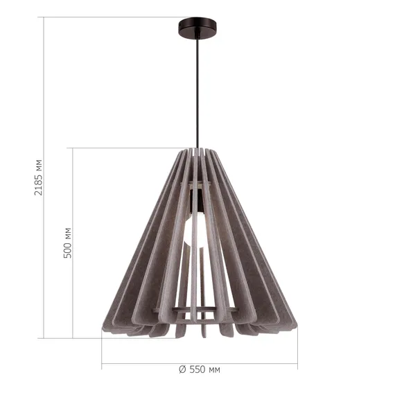 SL3002.403.01 Светильник подвесной ST-Luce Черный/Бежевый E27 1*60W SENTITO