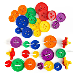 Детский игровой набор "Гигантские пуговицы и веселая шнуровка"