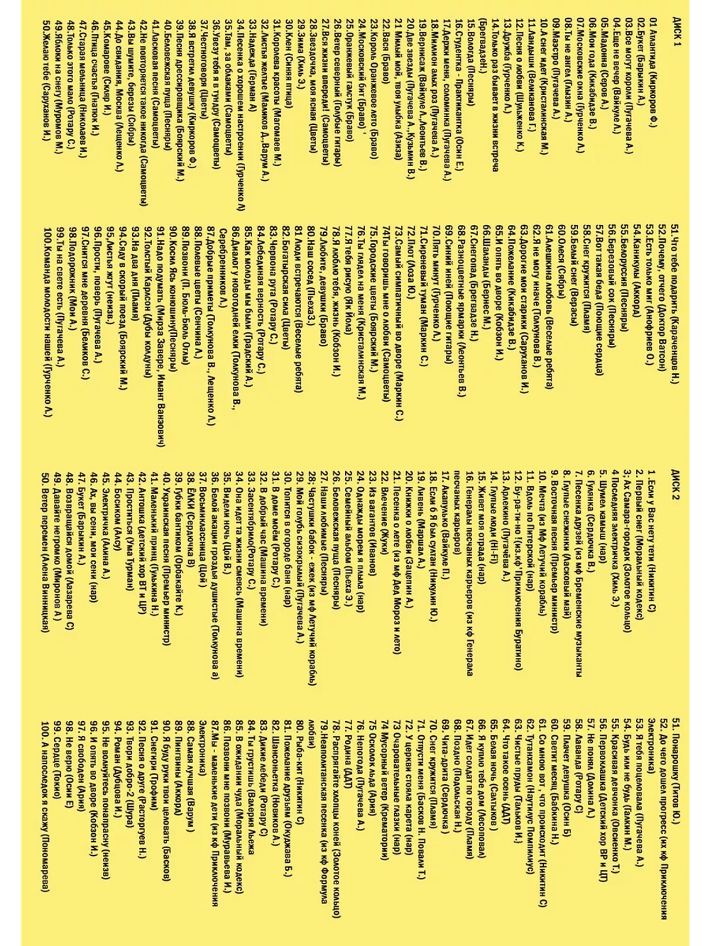 Шлягеры для всей семьи