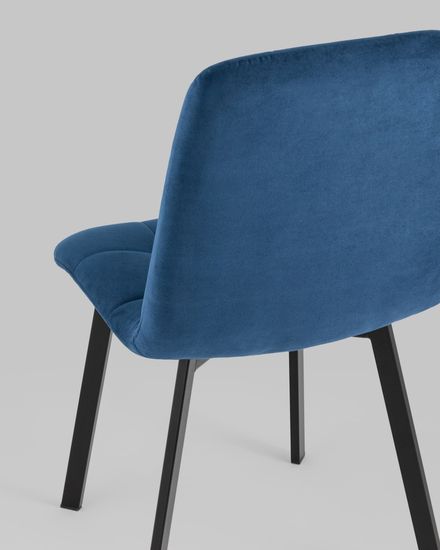 Стул Oliver Square велюр синий