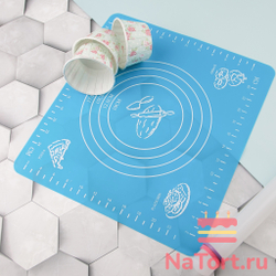 Силиконовый коврик с разметкой 29x26 см