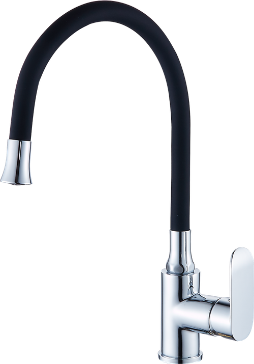 22021-C Смеситель од. для кухни (ЧЕРНЫЙ) "GANZER" (10/1шт)