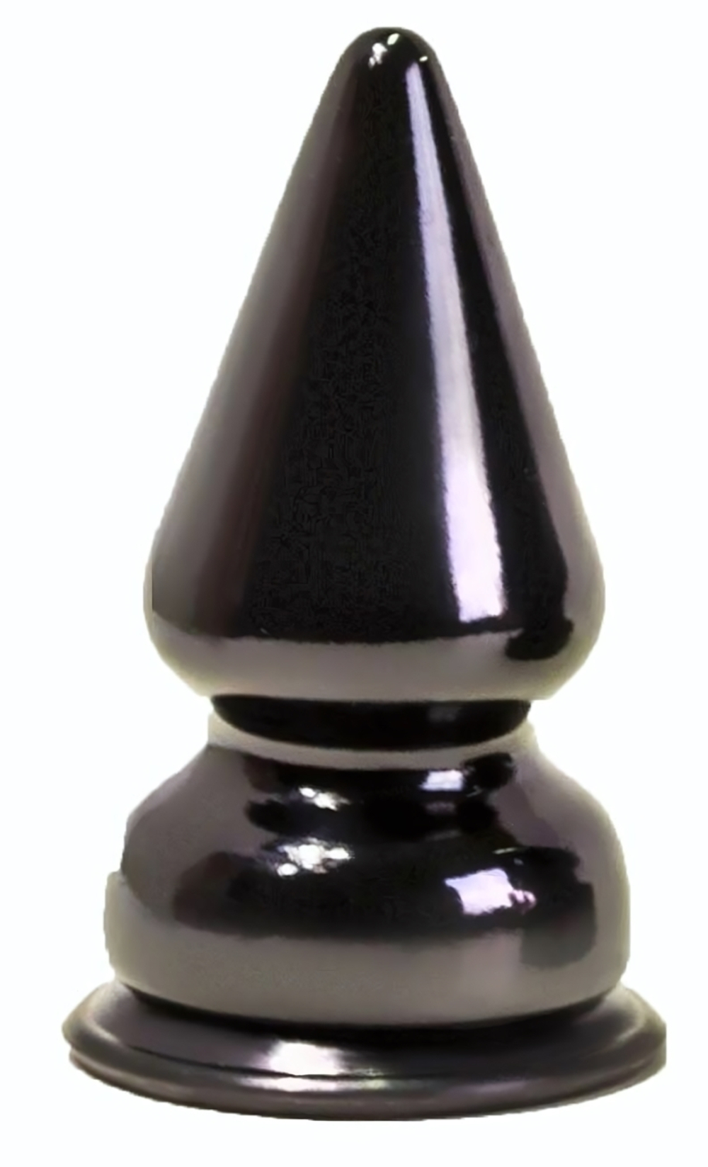 Чёрный анальный плаг MAGNUM 1 - 10 см. (Цвет: черный)