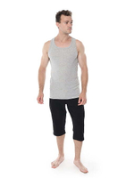 Майка мужская серый меланж