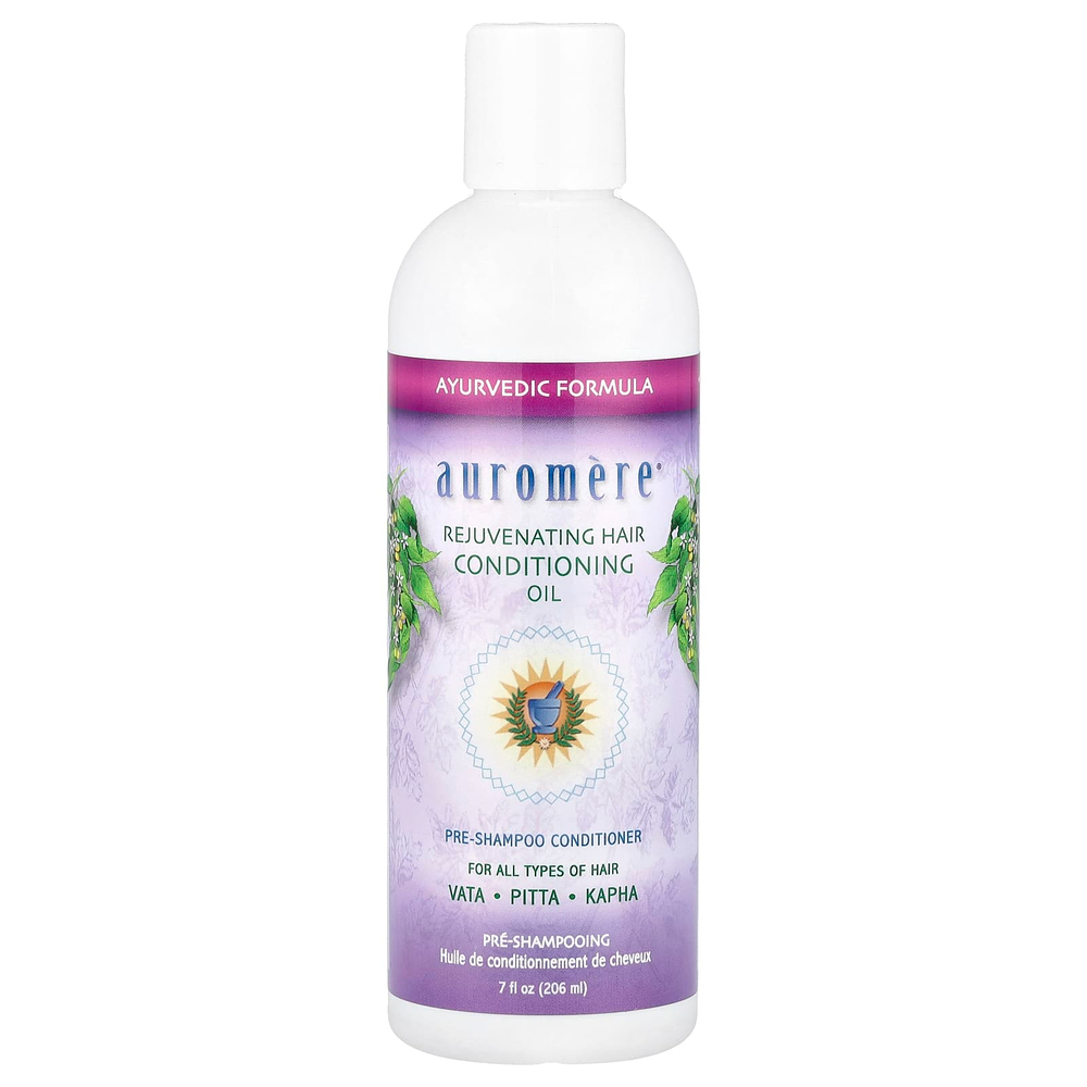 Auromere, Омолаживающее масло-кондиционер для всех типов волос, 206 мл (7 жидк. Унций)