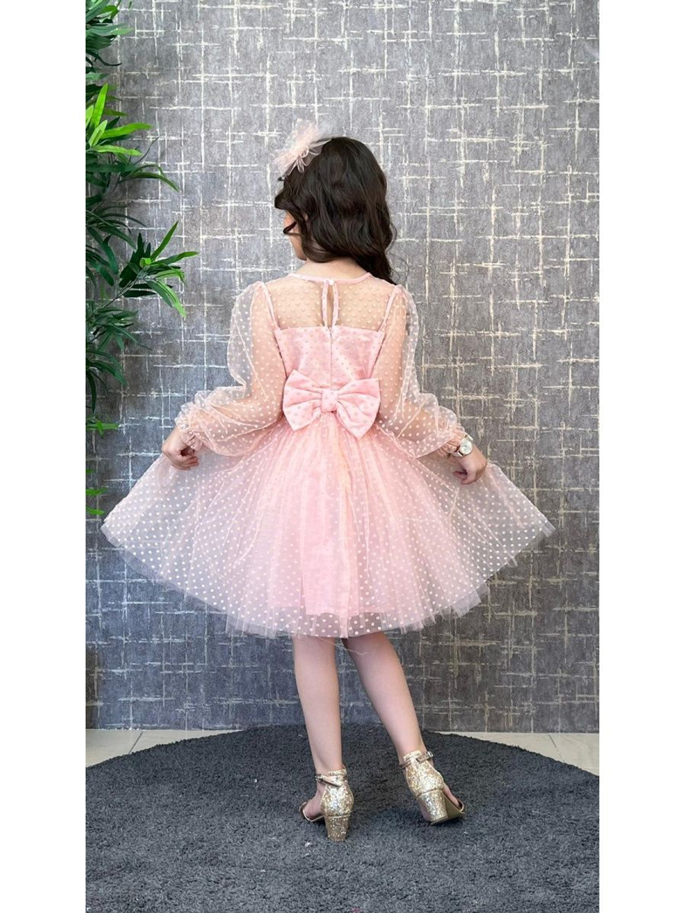 Пышное платье Уэнсдэй Аддамс (Wednesday Addams) в горох