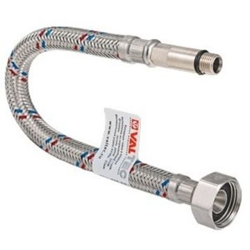 Гибкая подводка для смесителя Valtec ниппель и штуцер 1/2"xМ10 (35 мм), 40 см (VTf.004.IS.0435040)