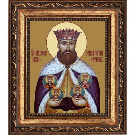 Константин Брынковяну мученик, господарь Валашский. Икона на холсте.