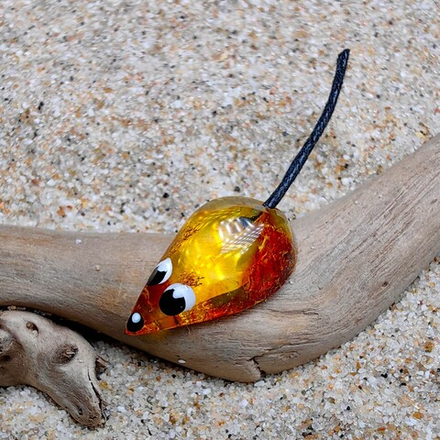 Кошельковая мышка янтарная L