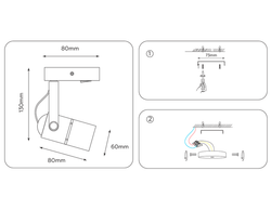 Ambrella Накладной поворотный светильник с выключателем Move TA100