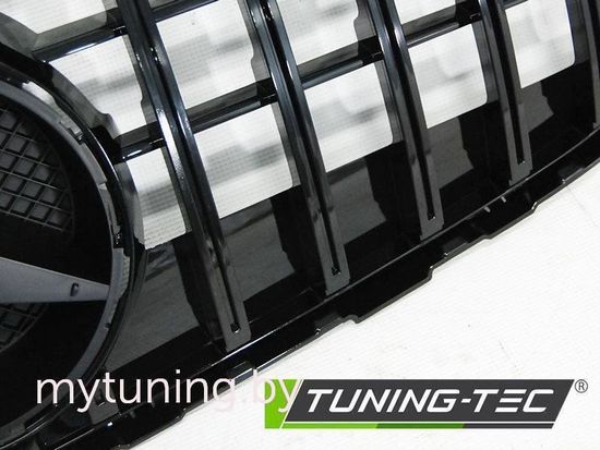 Решетка радиатора для Mercedes GLS-Class X253 (15-...) черная глянцевая в стиле GT-R