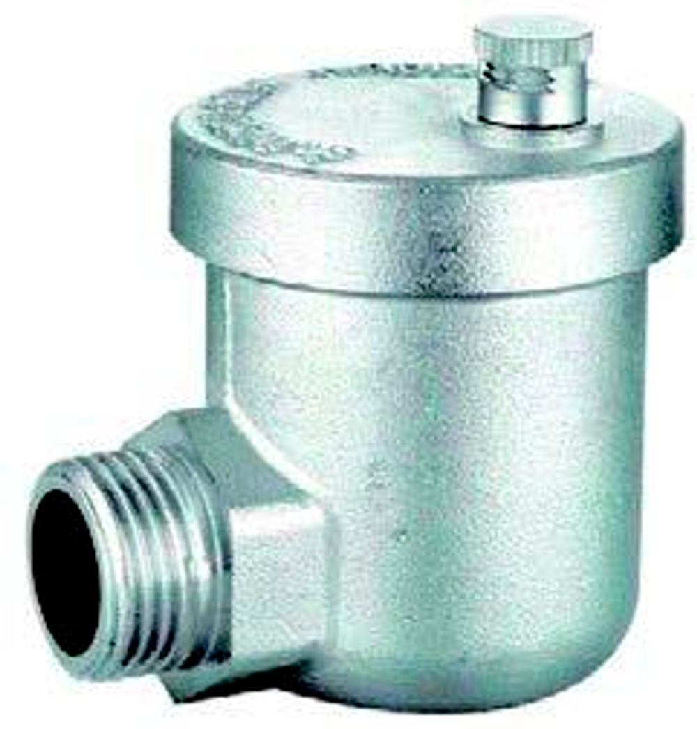 Воздухоотводчик угловой НИКЕЛЬ 1/2  ViEiR (100/1шт)