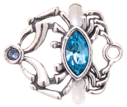 "Стригун" кольцо в серебряном покрытии из коллекции "Кассида" от Jenavi
