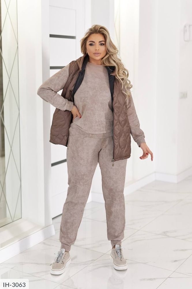 Костюм тройка IH-3056 Фабрика Моды