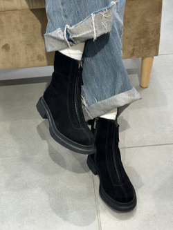 Ботинки из натуральной замши