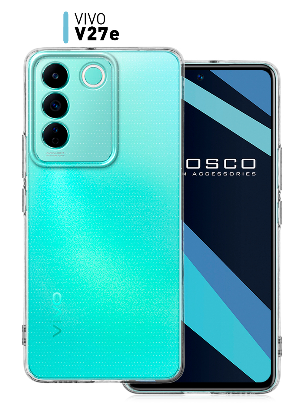 Чехол ROSCO для Vivo V27e (арт. VV-V27E-TPU-01-TRANSPARENT)