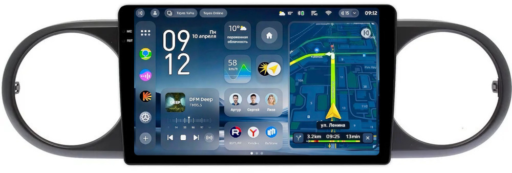 Магнитола для Toyota Corolla Rumion 2007-2016 - Teyes CC4-PRO монитор 9.5" 2K QLED на Android 13, Snapdragon 778G, AI, CarPlay, DSP, 4G SIM-слот
