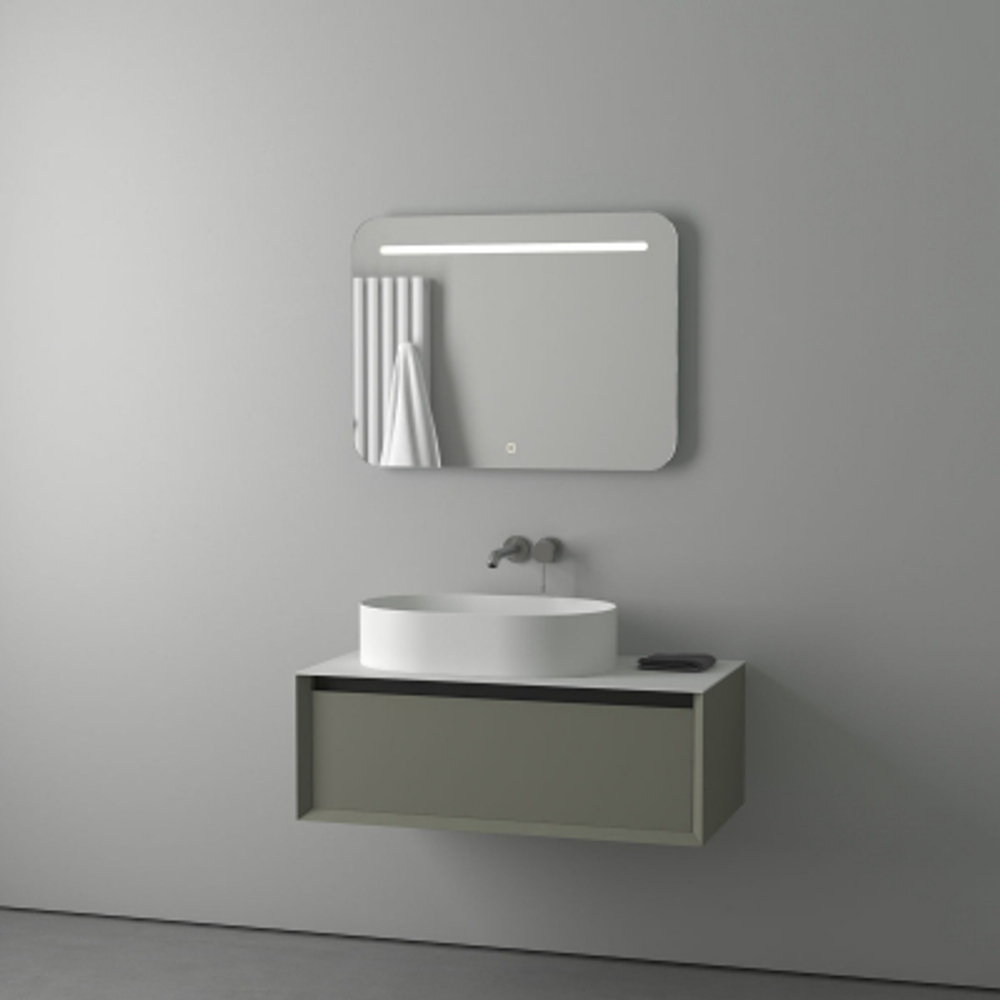 Зеркало Evoform со встроенным LED-светильником 6,5 W 80х60 см Сенсорный выключатель