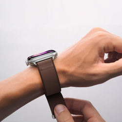Ремешок коричневого цвета (Sienna) с магнитной фиксацией для смарт часов Apple Watch размером 38, 40, 41 и 42MM, серия Strap (YM Series) от Dux Ducis