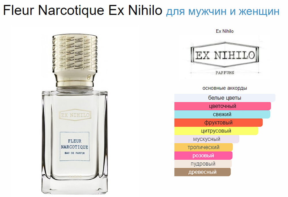 EX Nihilo Fleur Narcotique 100ml  (duty free парфюмерия)