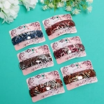 Заколка автомат «Calista - Grace», прямоуг., 6 цветов, 9*2,5см (Кокетка)