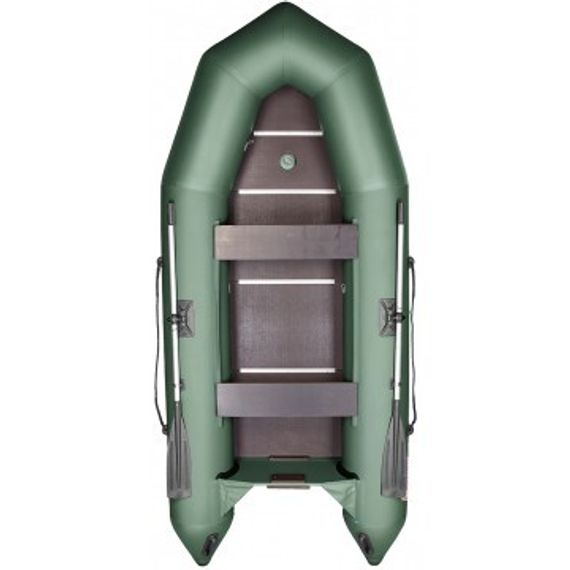 Лодка Тонар Капитан Т330 (киль+пол) зеленая