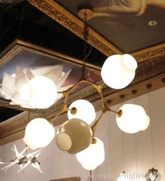 replica Lindsey Adelman 8 white Branching Bubble Chandelier