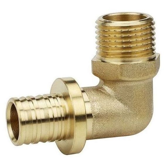 Угол VARMEGA Slide-fit 90 гр., НР, 20x1/2quot;, аксиальный, латунь, VM51413