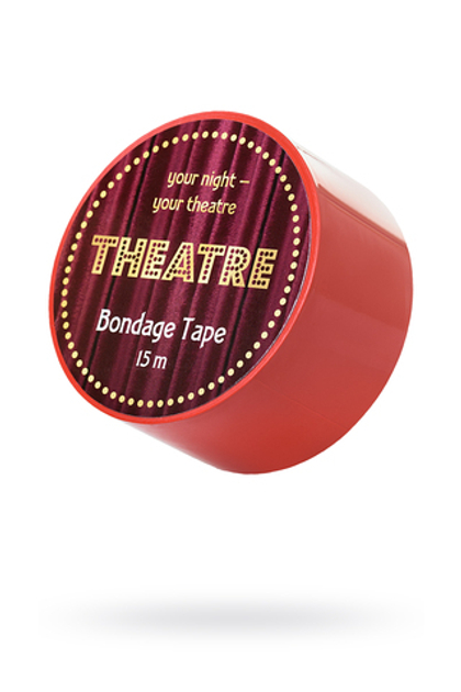 Бондажный скотч Theatre by TOYFA, красный, 15 м.