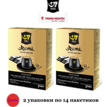 Вьетнамский растворимый кофе G7 Golg - Rumi, 2 упаковки по 14 пакетиков.