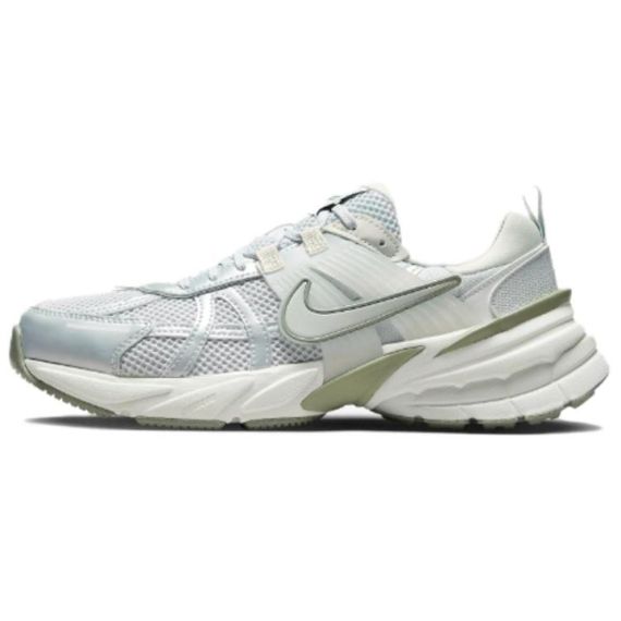 NIKE V2K Run Беговые кроссовки Низкие Серо-зеленые Женские
