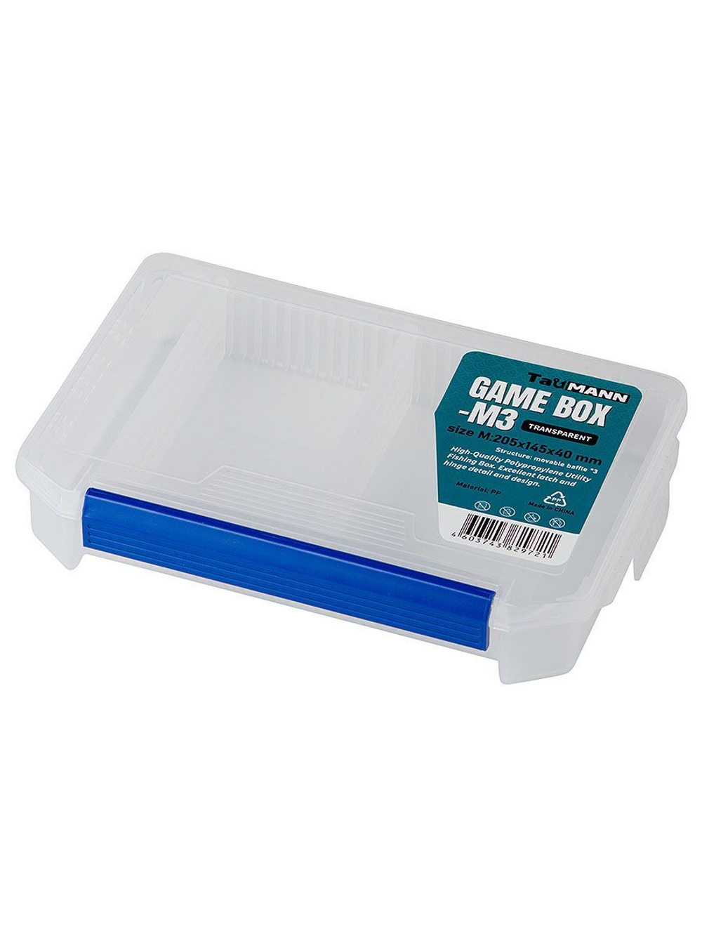 Органайзер рыболовный TauMANN Game Box M3 Transparent (205x145x40)
