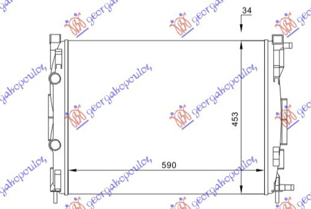 GBG - 027406310-GBG - Radiator, engine cooling