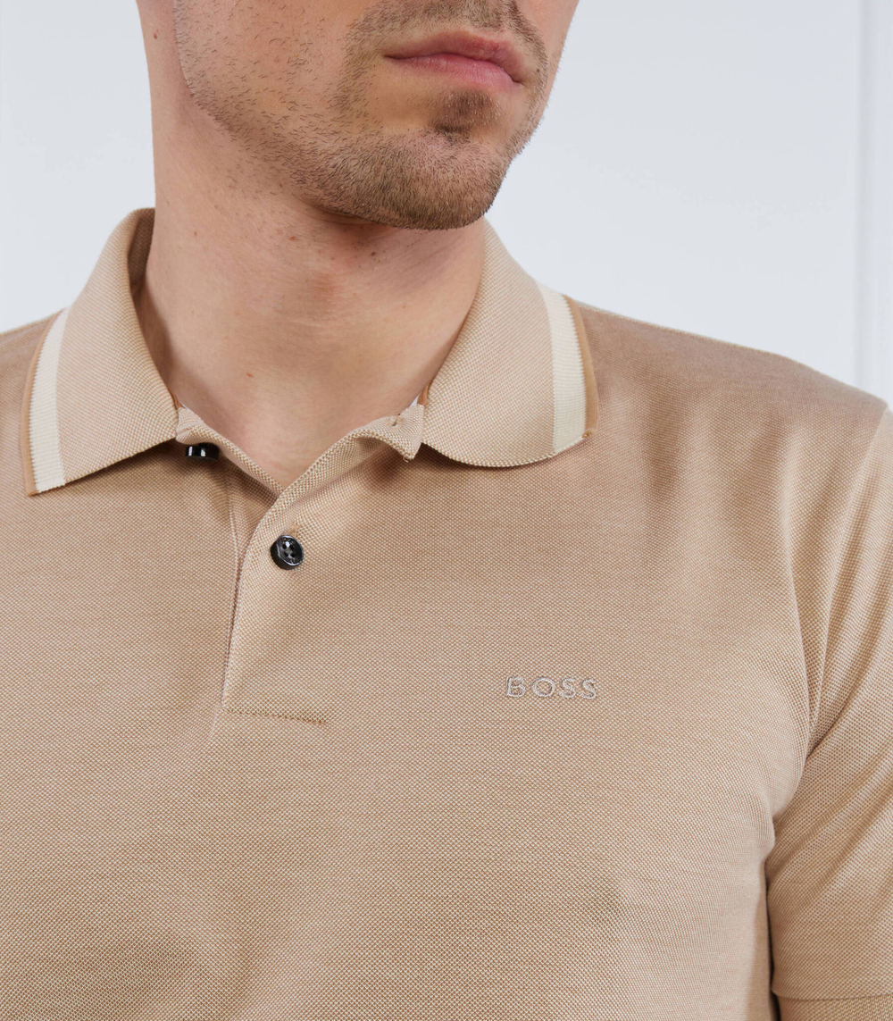 Поло BOSS BLACK - бежевый(50486172)
