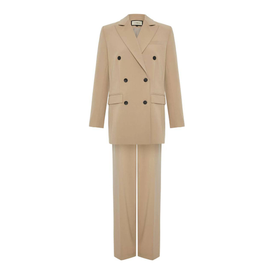 Костюм брючный Тройка бежевый