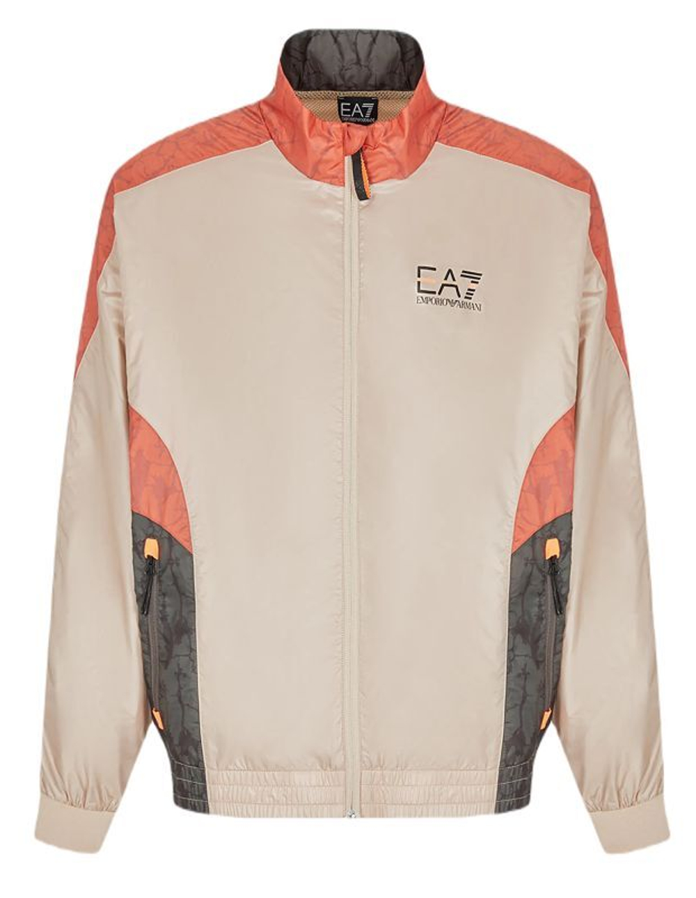Мужская теннисная куртка EA7 Woven Bomber Jacket - Бежевый