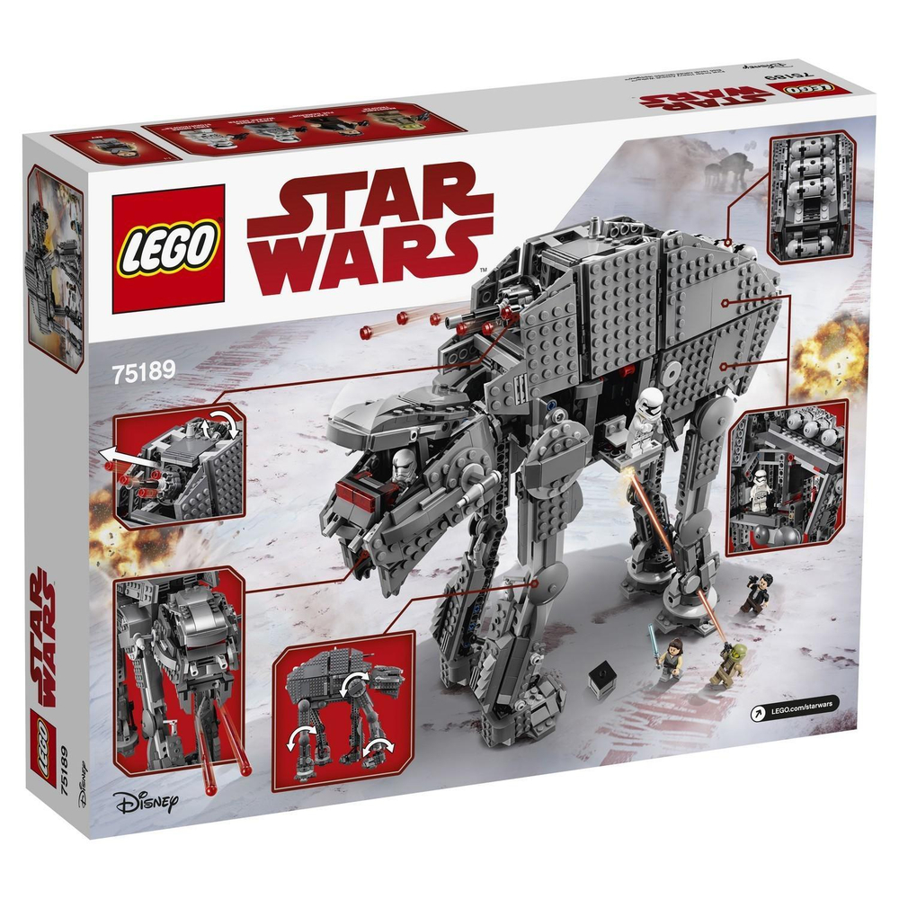 LEGO Star Wars: Штурмовой шагоход Первого Ордена 75189 — Episode VIII First Order Heavy Assault Walker — Лего Стар варз Звёздные войны Эпизод 8 VIII