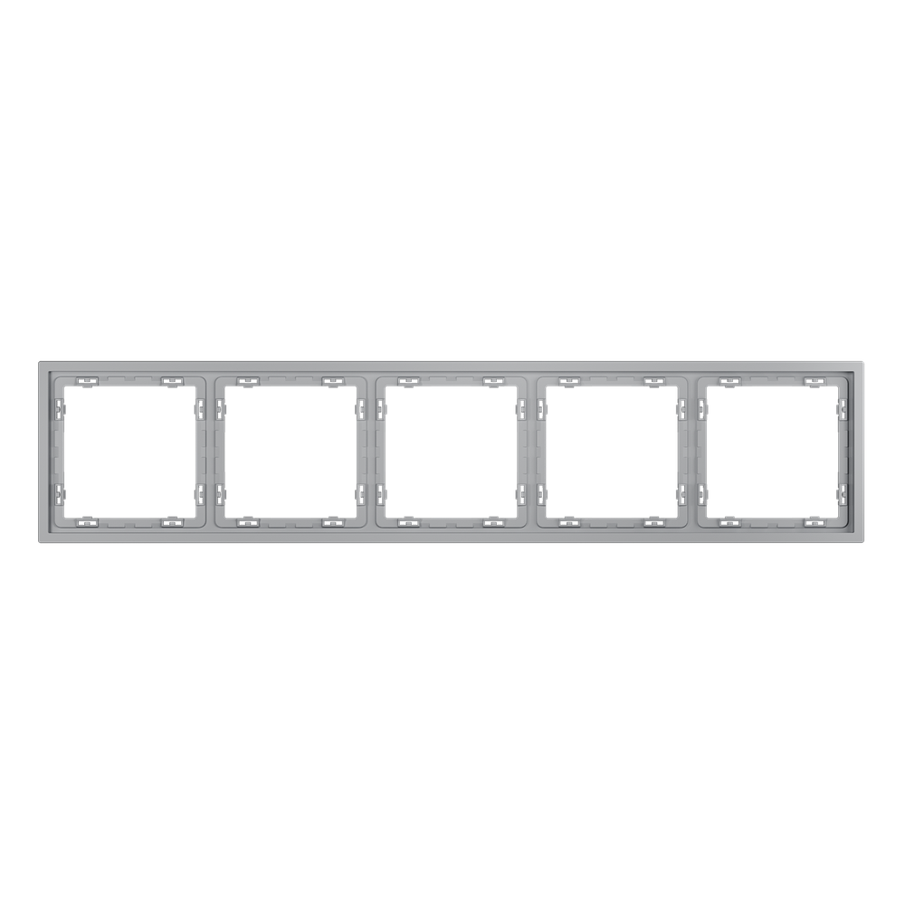 Рамка пластиковая VOLTUM S70 на 5 постов, (серый)