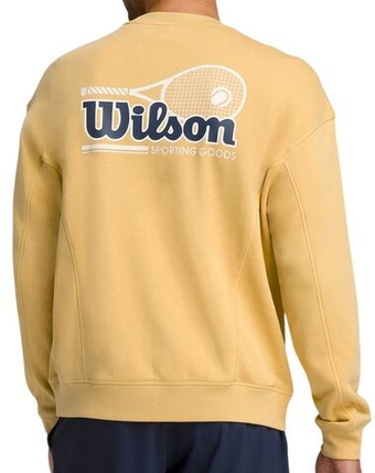 Мужская теннисная кофта Wilson Parkside Crew - желтый